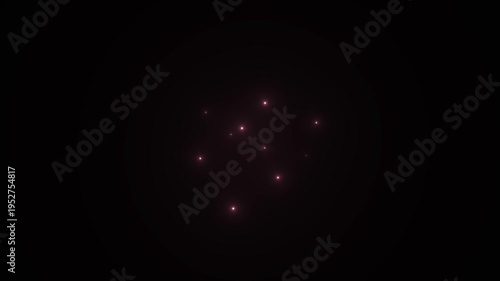 Glowing dots on dark background.