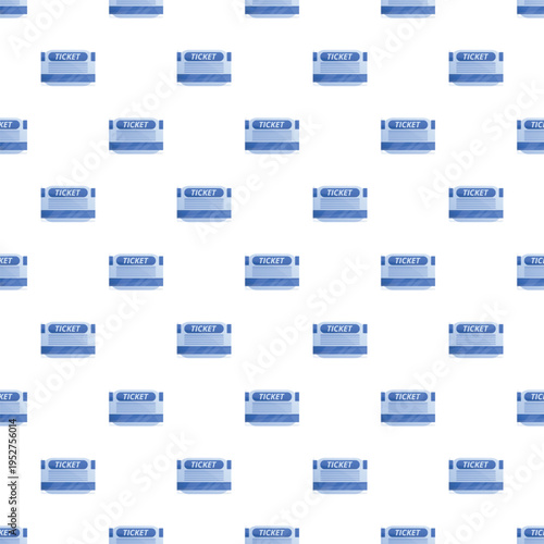 Repeating ticket pattern for event entry, travel, or entertainment
