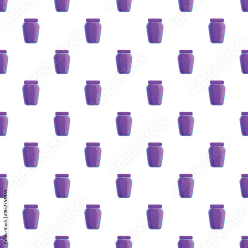 Purple jam jars creating a sweet and vibrant repeating pattern