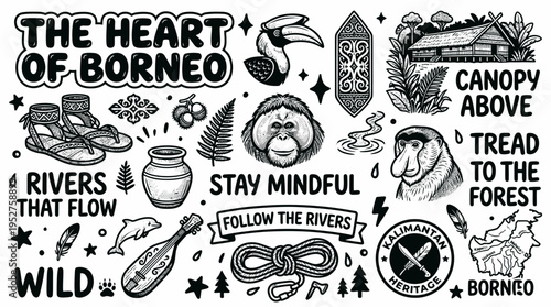 Borneo Heart: Orangutan, Nature, Culture, Wildlife, Adventure