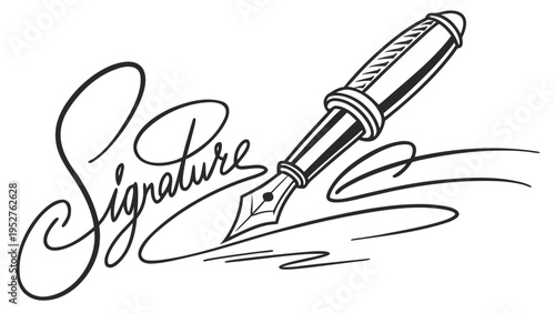 Hand drawn vector illustration of a pen and pencil tool icon with a sketch of a sharp knife blade for art and paper design