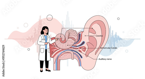 Audiologist Explains Inner Ear Anatomy and Hearing Function with Sound Waves