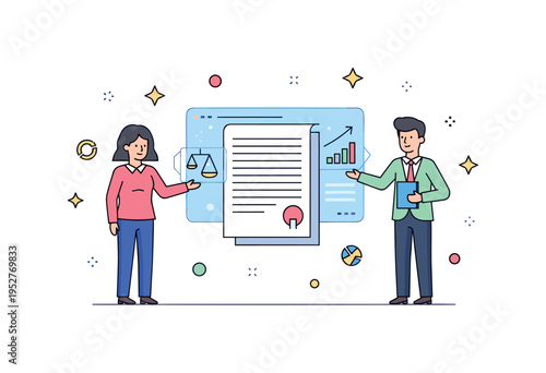 AI legal advisor providing risk assessment and contract insights on a holographic dashboard, while a professional reviews recommendations, emphasizing accuracy