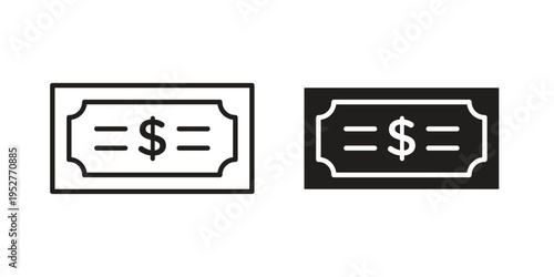 Bonds icon Line Design Vector Illustration. Solid Black icons