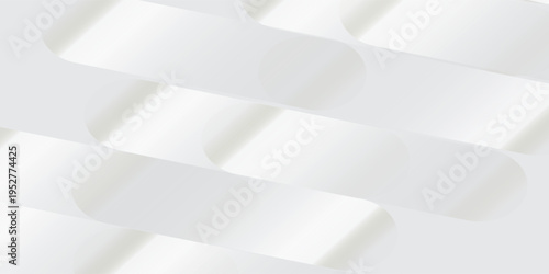 Grey white abstract background paper shine and layer element vector for presentation design.