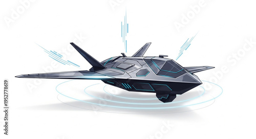 Stealth fighter jet soaring through the sky, showcasing advanced technology and design.