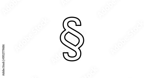 Paragraph Symbol, Section Sign, Legal Symbol, Law, Justice, Document Icon