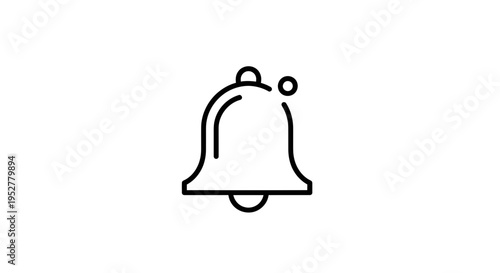 Simple Bell Icon Notification Alert Symbol