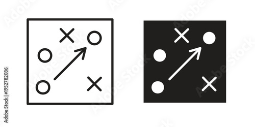 Tactical icon Symbol for App and Web UI Design Vectors