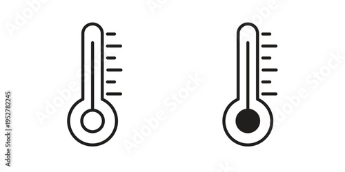 Thermometer icon Symbol for App and Web UI Design Vectors