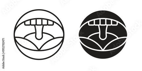 Tonsillitis icon Symbol for App and Web UI Design Vectors