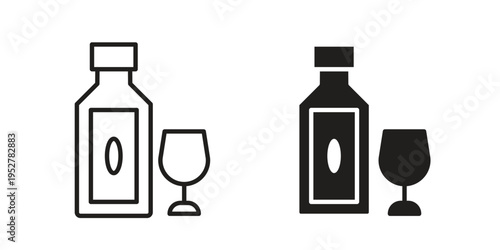 Vodka icon Symbol for App and Web UI Design Vectors