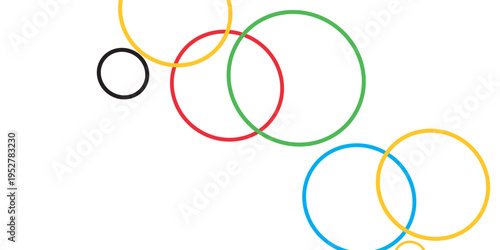 Multi-colored circles on a white background. Vector graphics. illustration eps10