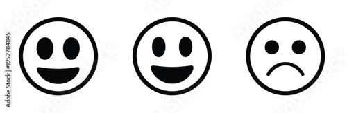 Collection face sad silhouette icon vector set for logo, minimal emotional expression symbols, modern mood icon shapes, simple depression feeling graphics,