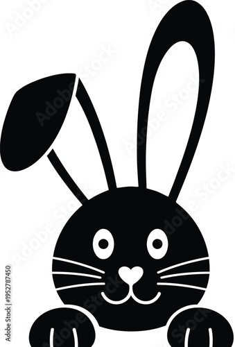 Cartoon rabbit cute bunny character kids illustration