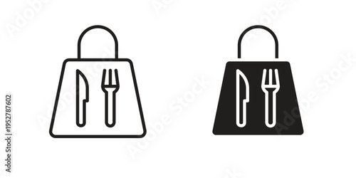Take away food icon. filled flat sign for mobile concept. glyph and line symbols