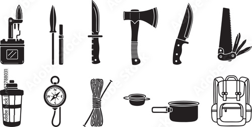 A collection of black silhouettes depicting arms flexing with floral and heart designs showcasing strength and nature silhouette high quality professional detailed modern elegant stylish clean