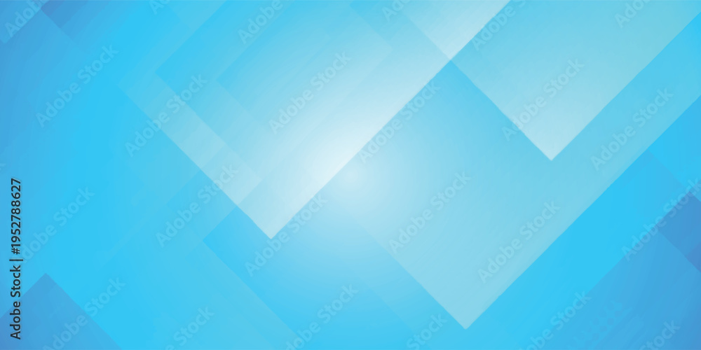 Fototapeta premium Abstract background with vibrant blue sharp geometric and layered angled planes eps10