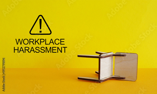 Slika na platnu Workplace harassment - toxic work environment, bullying, discrimination, psychol