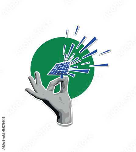 A monochrome human hand holding a transparent geometric sphere, concentric circles expanding outward as symbolic revelations, abstract rectangular blocks