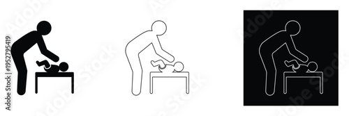 CPR training illustration with three different styles of a person performing cardiopulmonary resuscitation on a dummy