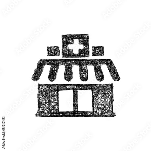 Sketch pharmacy icon design
