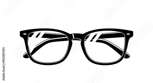 Black Plastic Eyeglasses for Women.