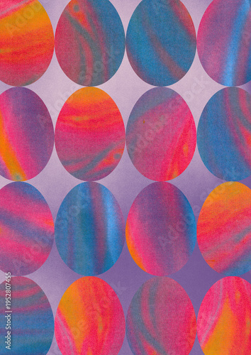 colorful easter eggs background