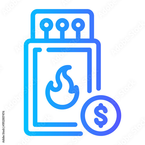 money gradient icon