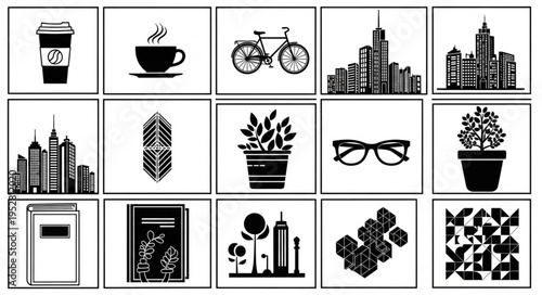 Coffee Cup With Clock On Side.