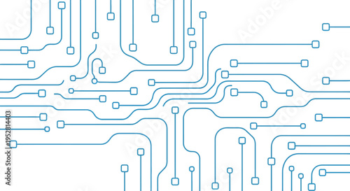 Abstract Digital Circuit Board Technology Background.