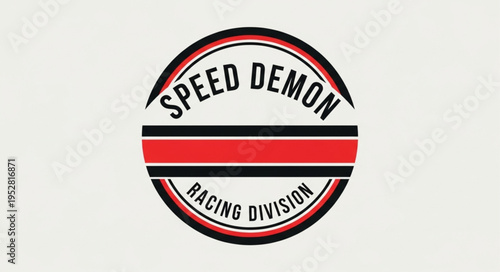 Speed Demon Racing Division logo with a vintage design.