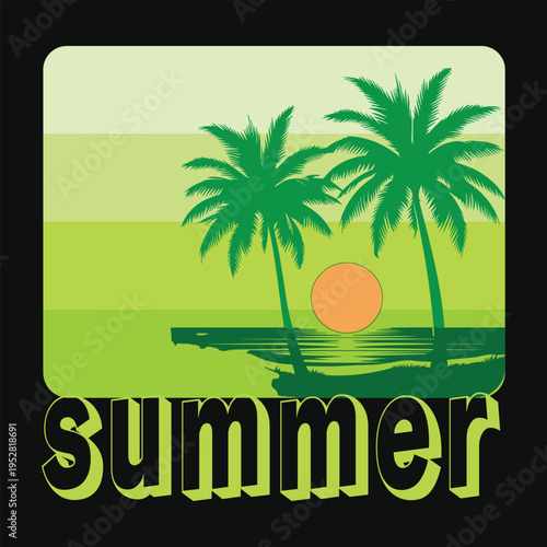 summer t-shirt design