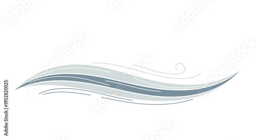Abstract elegant swirl graphic with flowing lines and curves, representing motion and grace