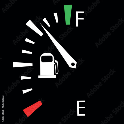 Concept Fuel Indicator Gas Meter Fuel