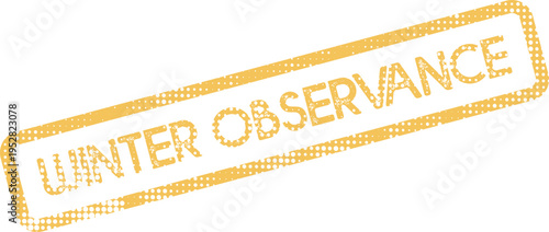 Distressed Winter Observance Stamp for Seasonal Events and Holiday Communications
