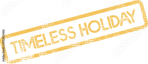 Distressed holiday stamp text effect offering a timeless feel for seasonal celebrations