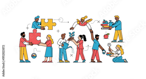 Diverse Team Collaboration, Problem Solving, Growth, and Building Together