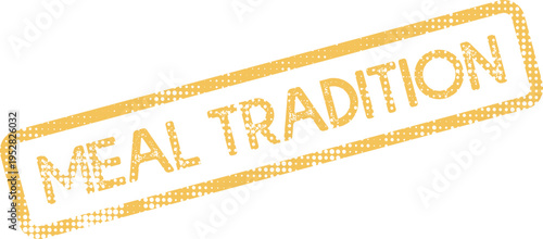 Meal Tradition Family Dinner Cultural Food Stamp Asset for Dining