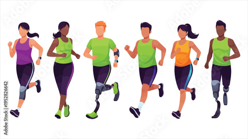  Paralympic Athletes from Around the World – Male and Female Para Athletics.