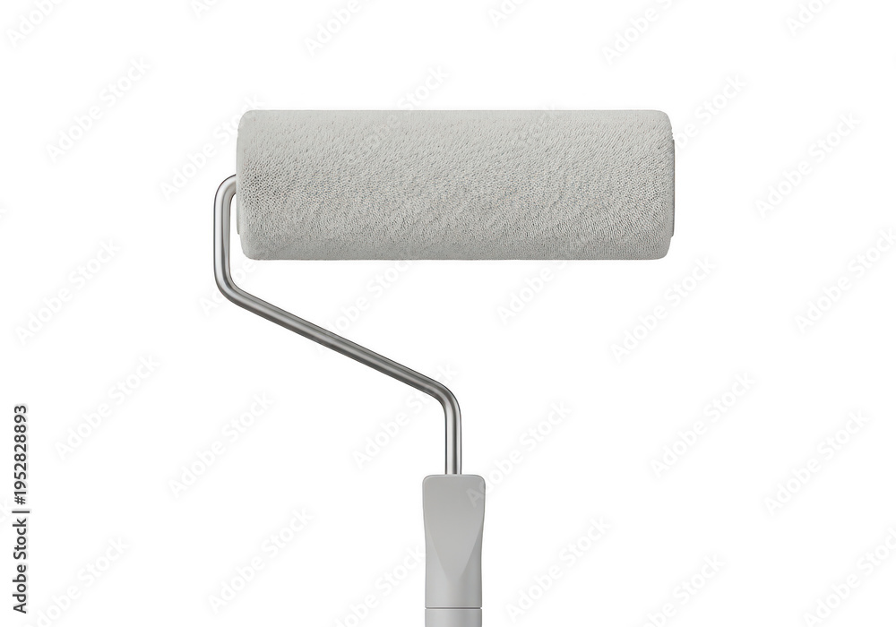 Obraz premium Paint roller on transparent background for painting walls and surfaces