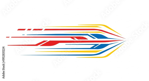 Abstract Speed Lines Design with Vibrant Colors.