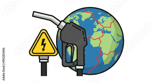 Global Energy Crisis - Fuel Nozzle, Earth, and Electrical Hazard.