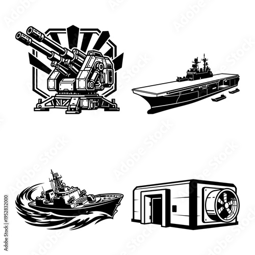 Barrier Arrow No Fire Facility Icon Bundle