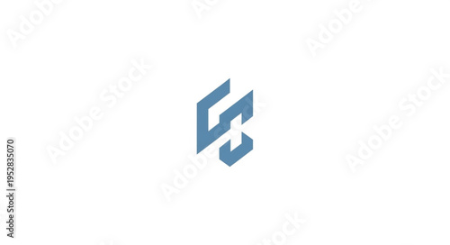 Abstract geometric logo design featuring interconnected shapes and lines.
