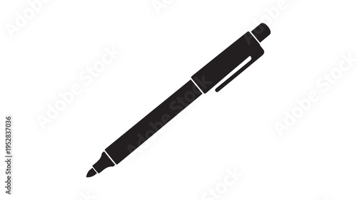Vintage pen detailed illustration on a white background, showcasing classic design and retro appeal for writing . 
