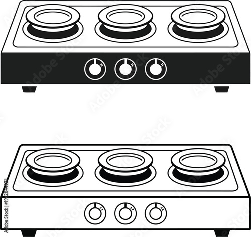 Burner portable cooktop, Burner electric stovetop.



