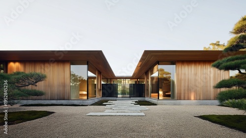 Minimalist Japanese Courtyard House Architecture