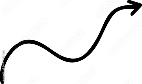 Arrow doodle scribble drawing element