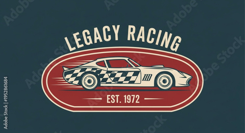 Legacy Racing Logo Featuring a Classic Race Car.